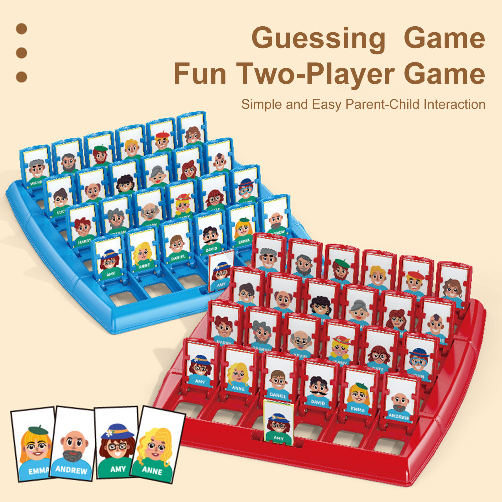 Board Game Who Is It - 내가 누구인지 맞춰보세요 보드 게임 두