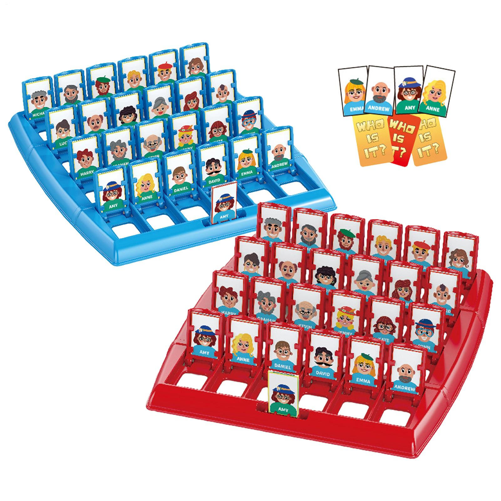 Board Game Who Is It - 2인용 교육용 장난감 인터랙티브 메모리 논리