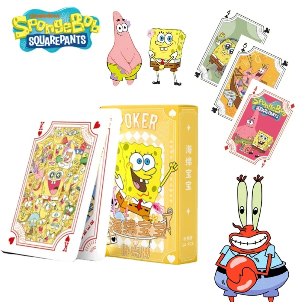 Board Game Box - 54장/박스 스폰지밥 애니메이션 포커 카드 패트릭