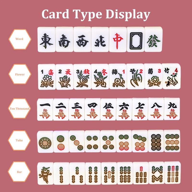 마작 세트 보드 게임, 대형 보관 가방, 휴대용 테이블 - Board Game Mahjong 리뷰 및 가격
