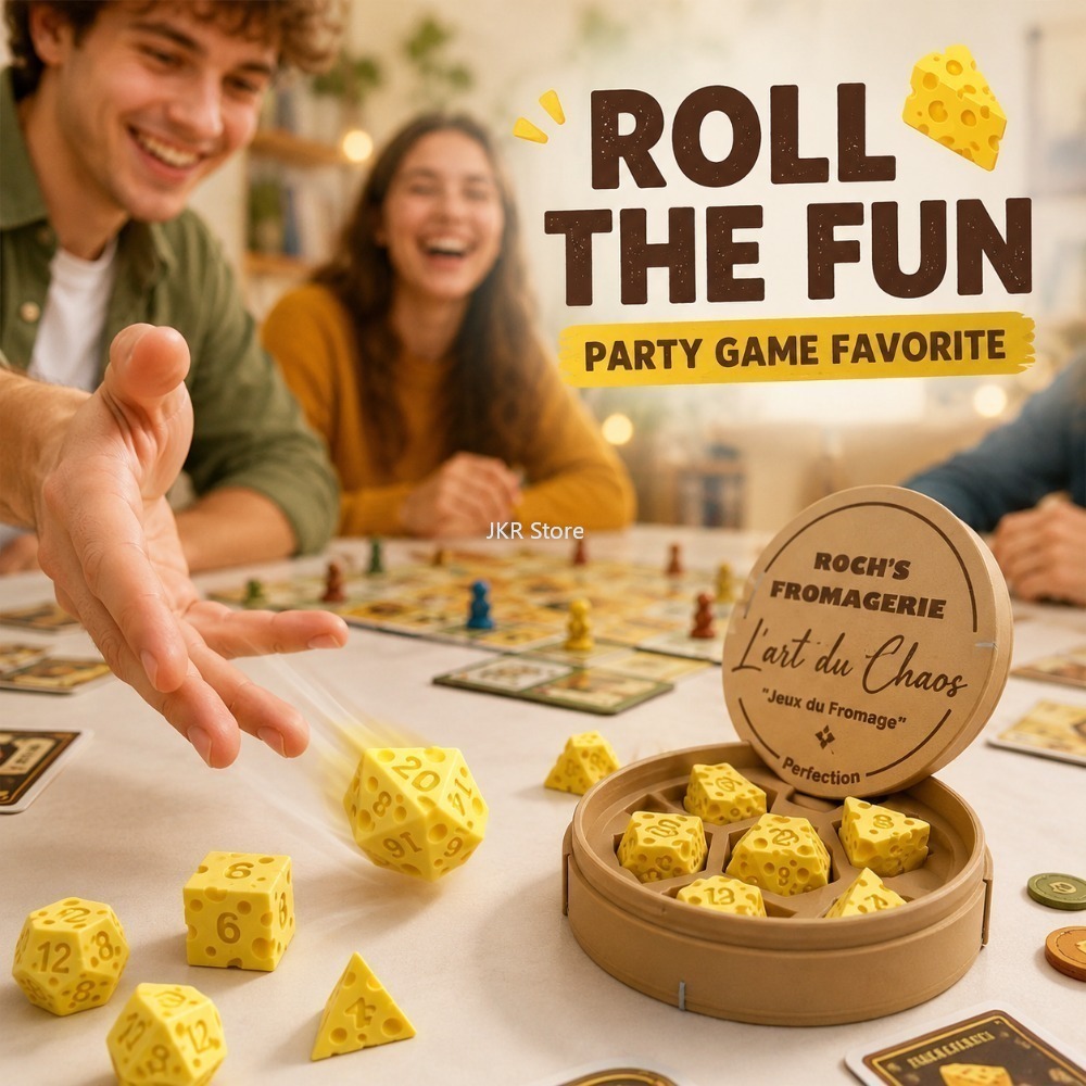창의적인 불규칙 치즈 모양 주사위 세트 D4 D20 휴 - Board Game Review 리뷰 및 가격