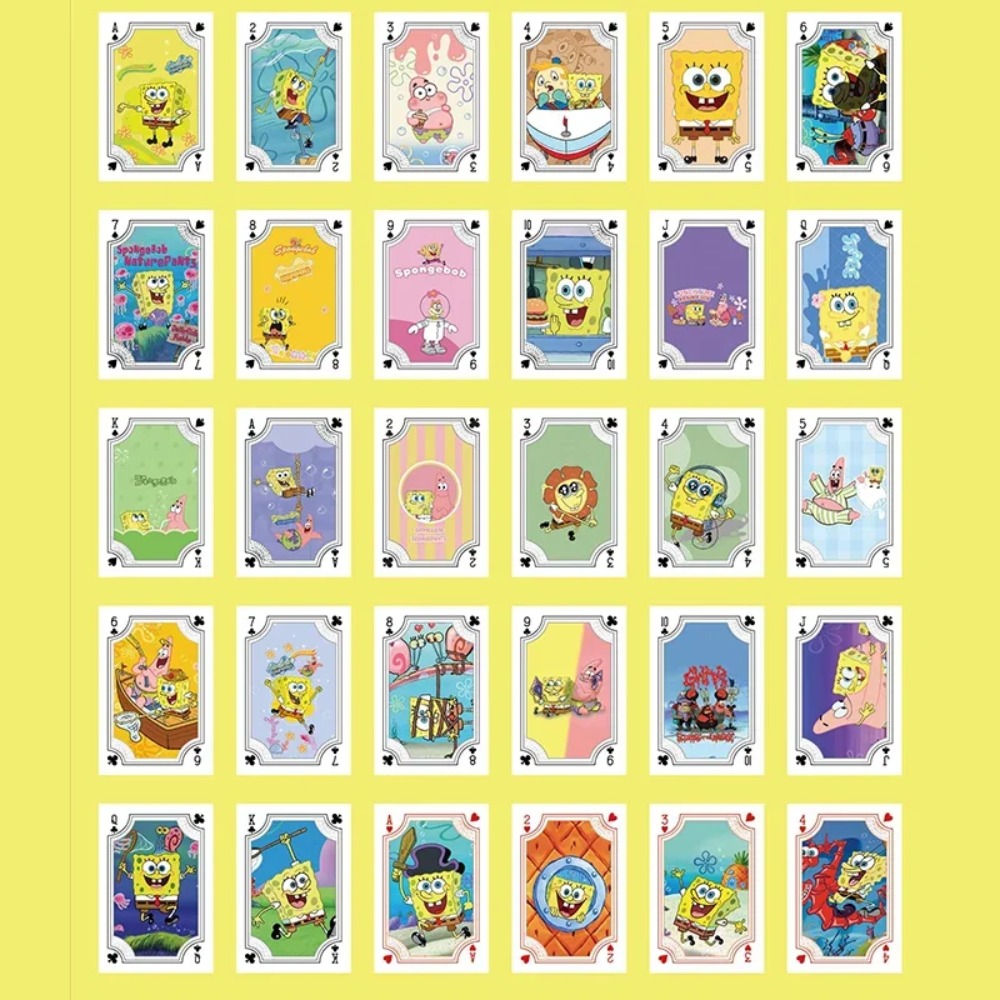 54장/박스 스폰지밥 애니메이션 포커 카드 패트릭 만화 - Board Game Box 리뷰 및 가격