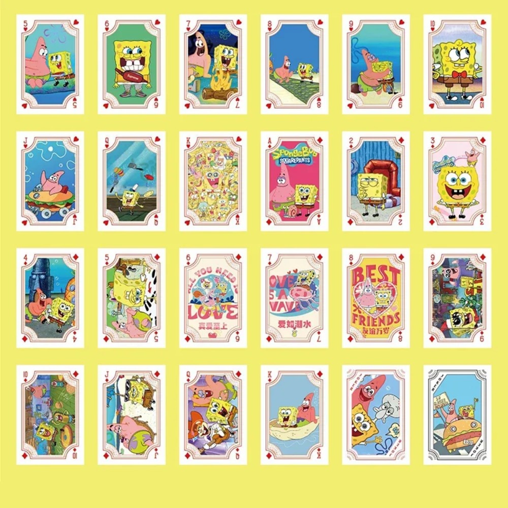 54장/박스 스폰지밥 애니메이션 포커 카드 패트릭 만화 - Board Game Box 리뷰 및 가격