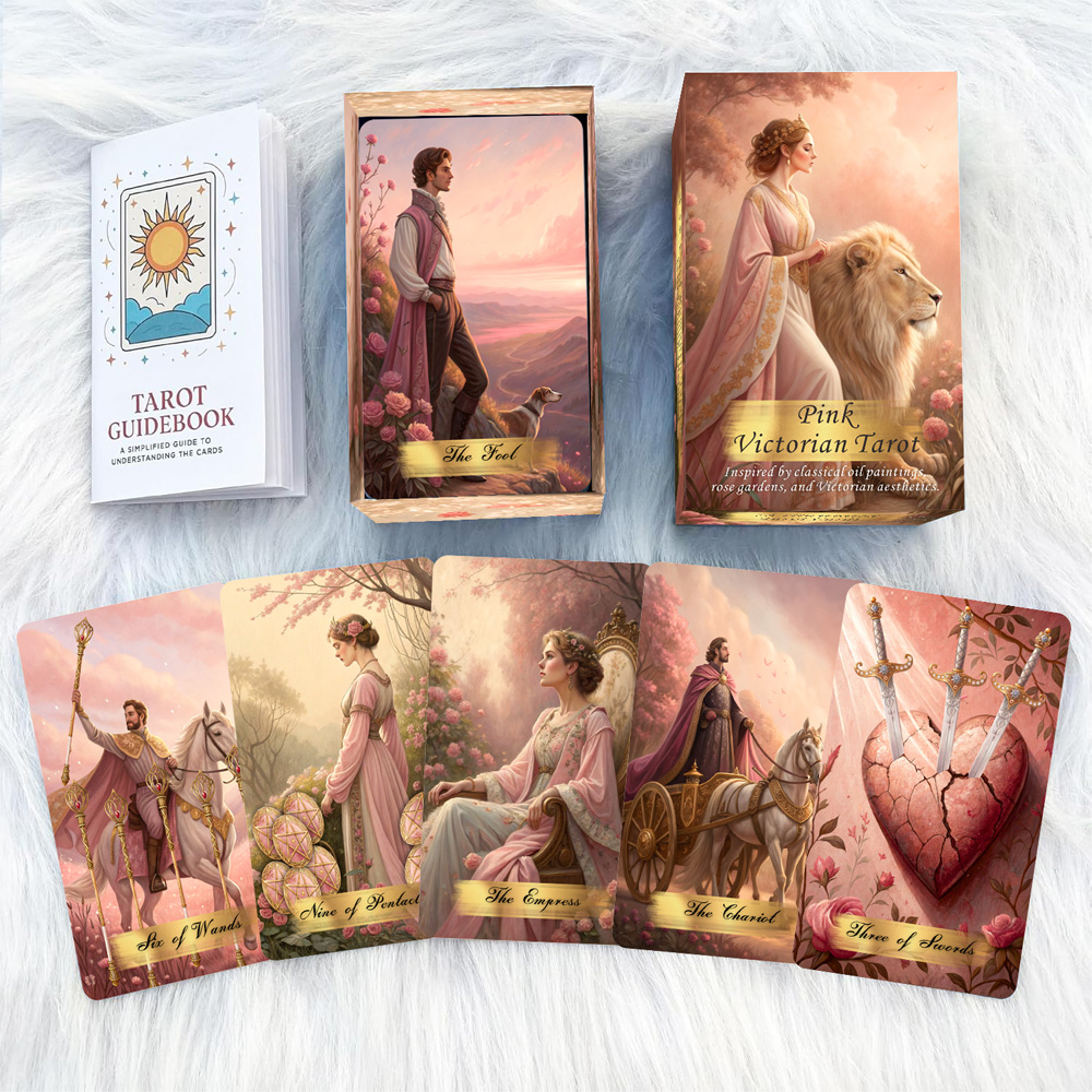 핑크 빅토리아 타로 카드 세트, 78장, 13x8cm, - Board Game Dixit 리뷰 및 가격