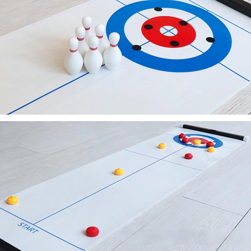 새로운 미니 컬링&볼링 테이블탑 게임, 어린이 실내 인 - Board Game Electronic Table 리뷰 및 가격