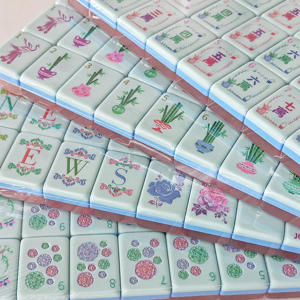진주빛 아크릴 미국식 마작 160 타일 고급 휴대용 마 - Board Game Mahjong 리뷰 및 가격